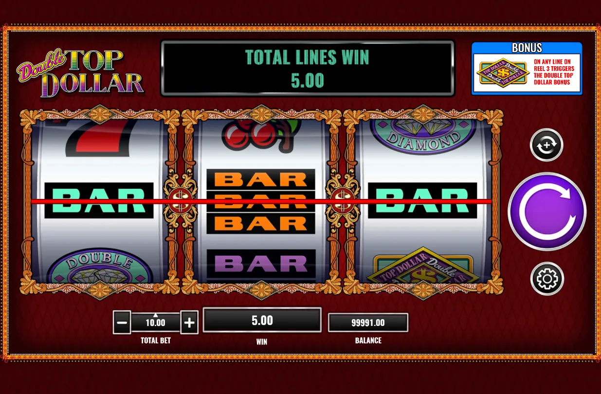 Double Top Dollar Slot